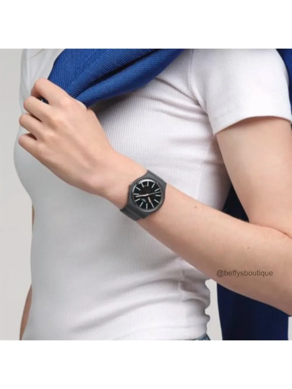 Swatch Unisex Watch 41mm Polymer Quartz Waterproof Casual